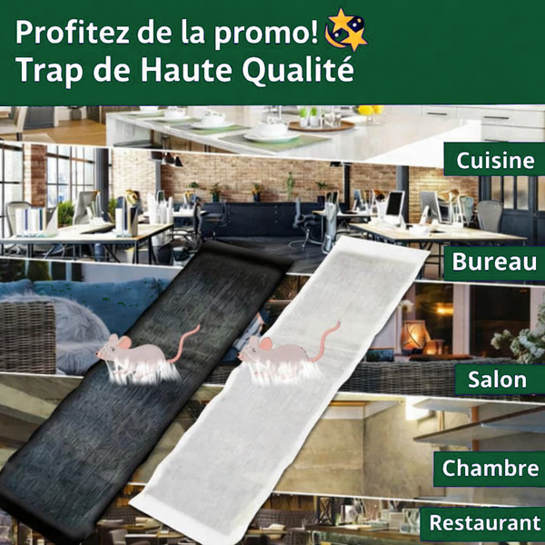 Lot de 2 — Piège Collant Géant Anti-Souris & Rats | 1m20 × 28cm